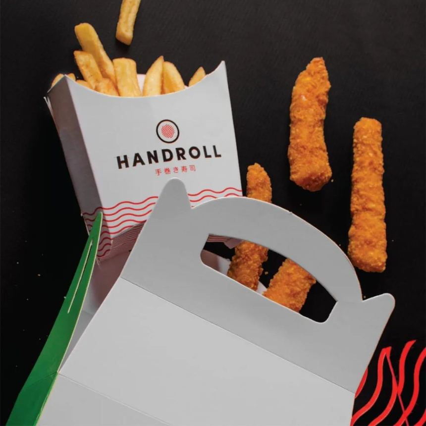 Tender de pollo kids con papas fritas de Handroll
