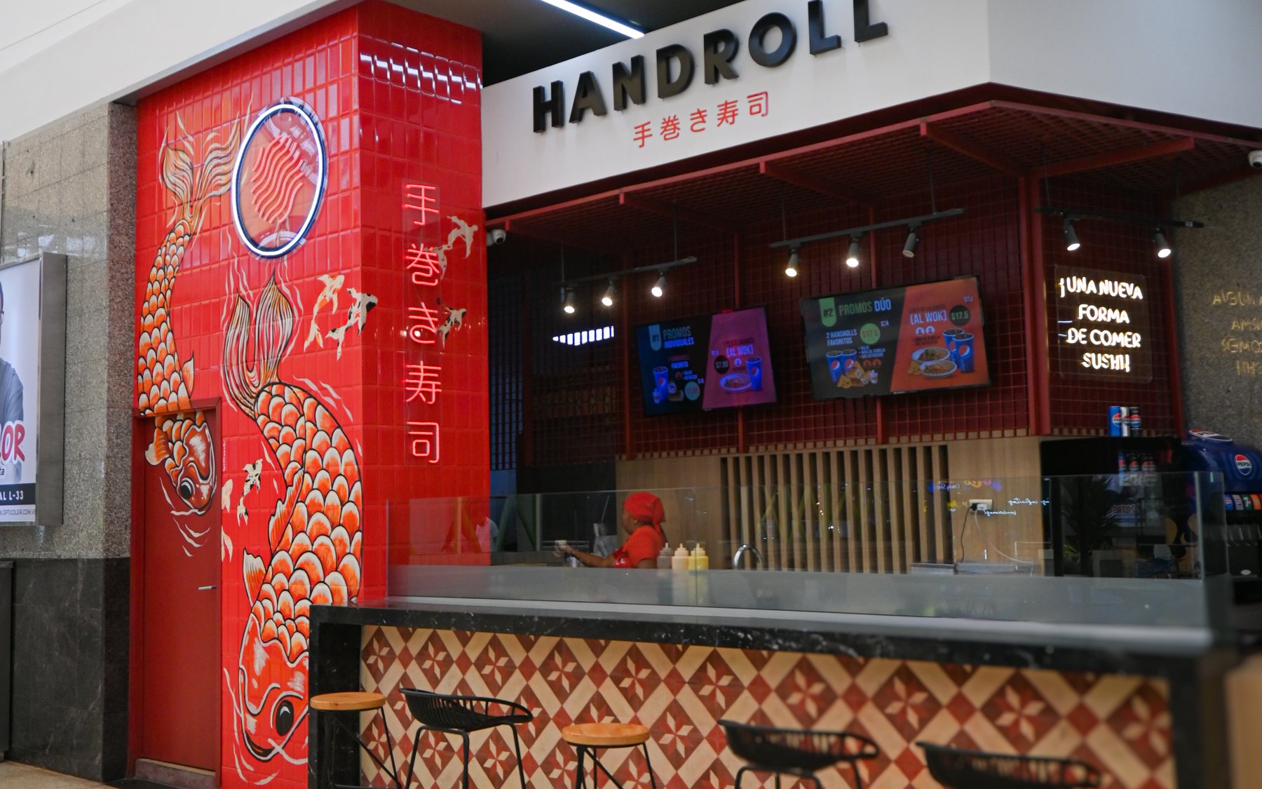 Fachada del local de Handroll en el Sambil Maracaibo